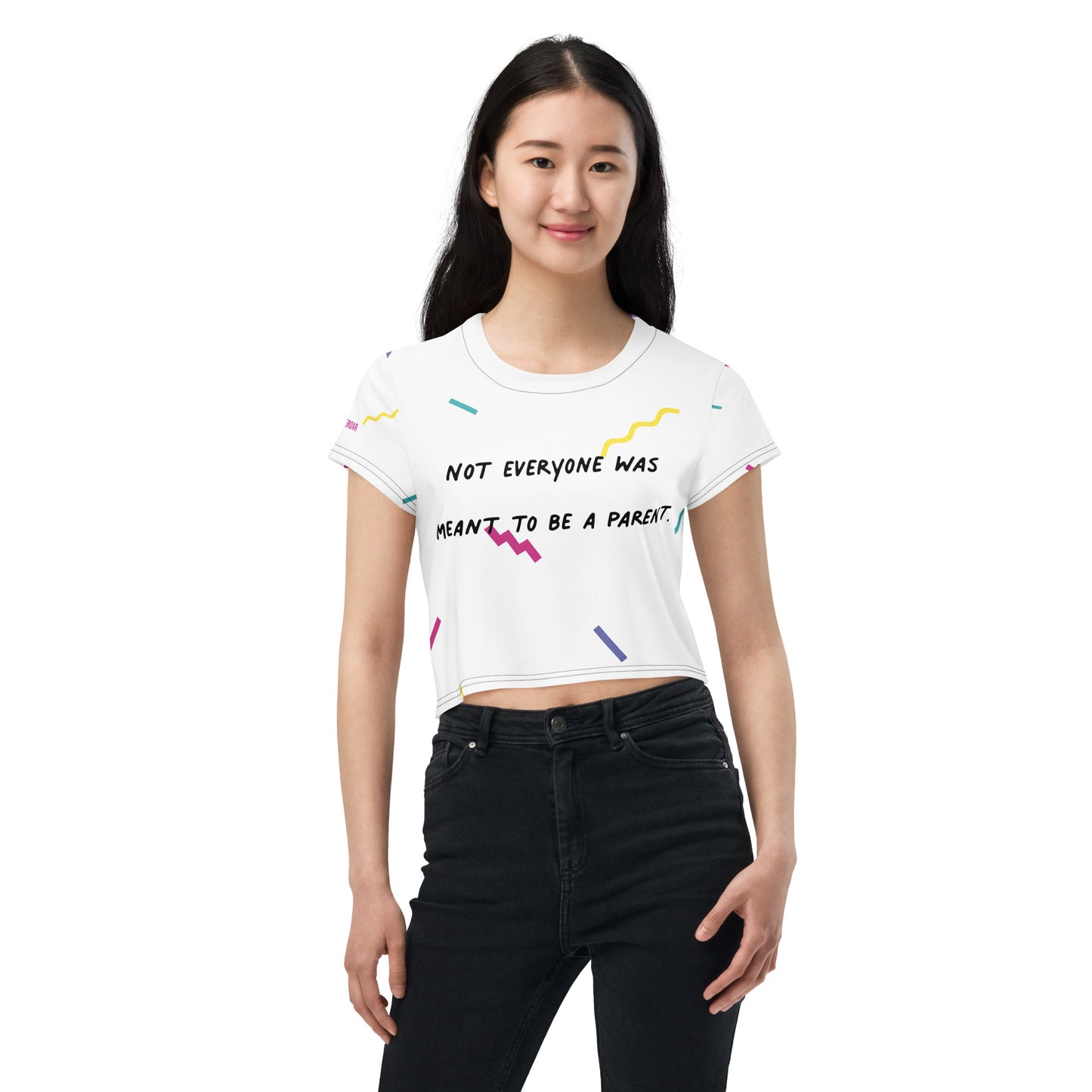 Not Everyone Was Meant To Be A Parent Retro Crop Top