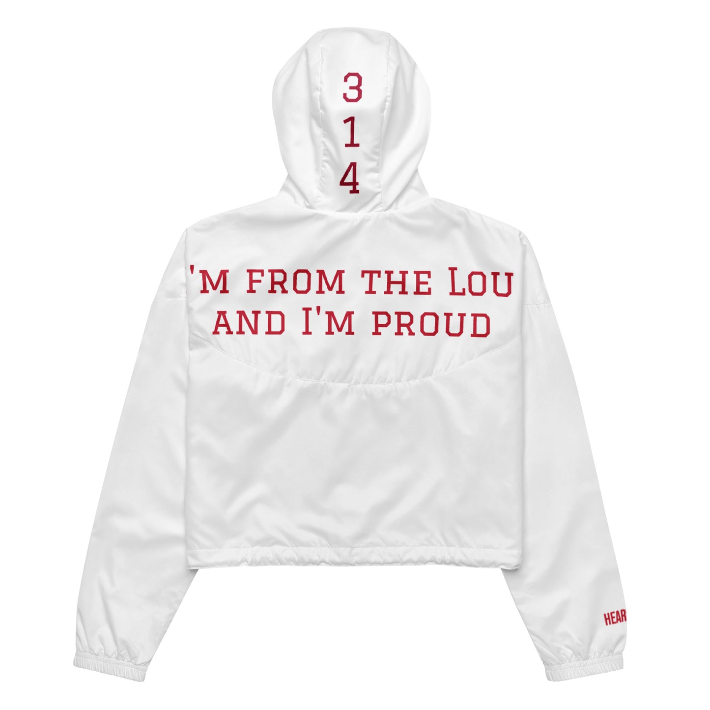 I'm From The Lou & I'm Proud Cardinals / 314 Crop Windbreaker