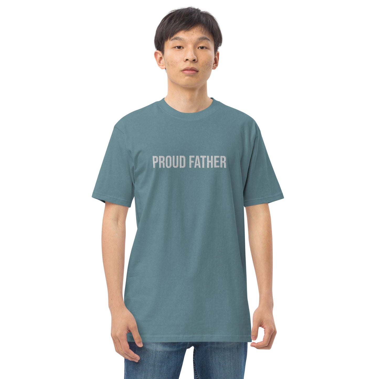 Proud Father / Proud Father's Club Embroidered Men’s Heavyweight T-Shirt
