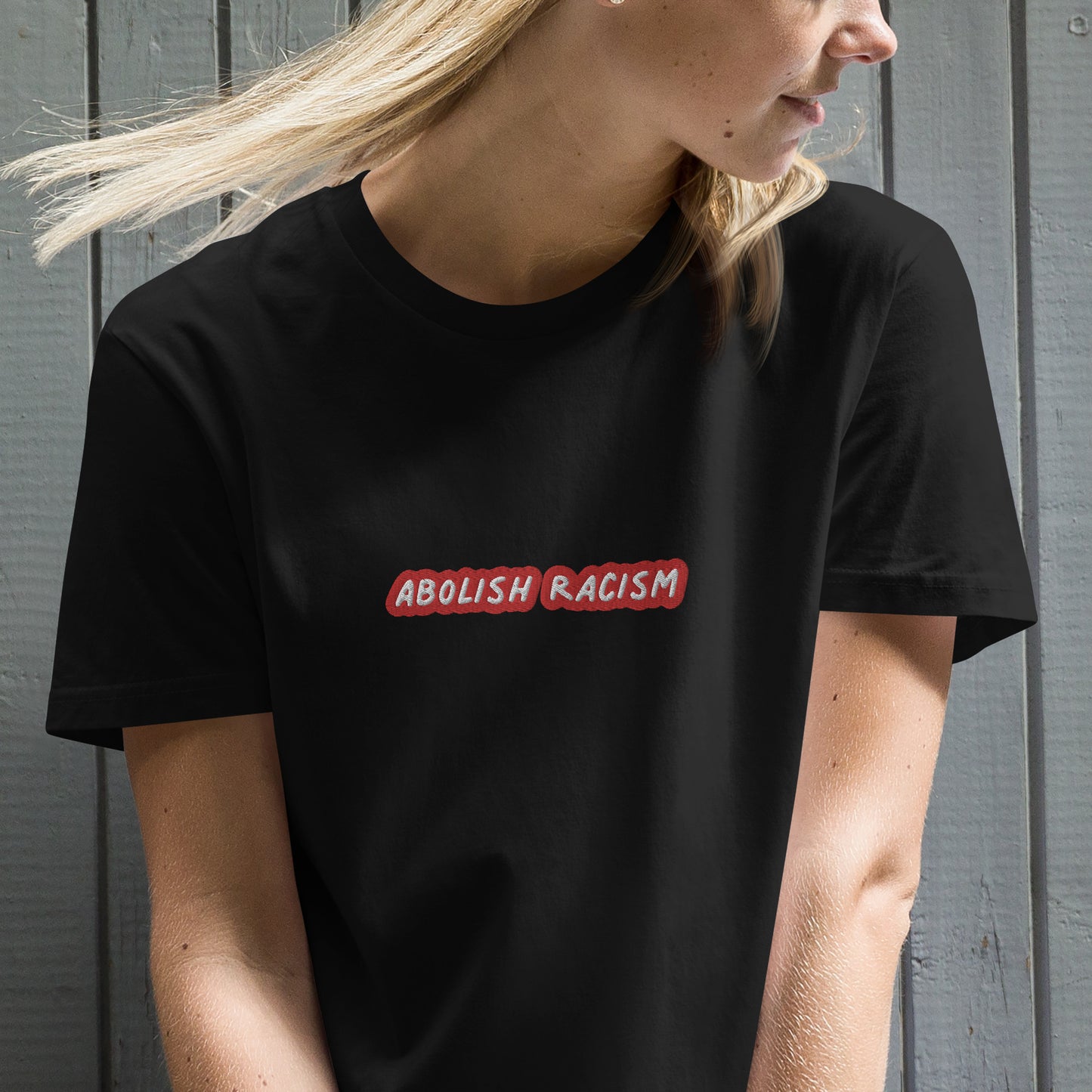 Вишита сукня-футболка Abolish Racism / Hate Has No Here