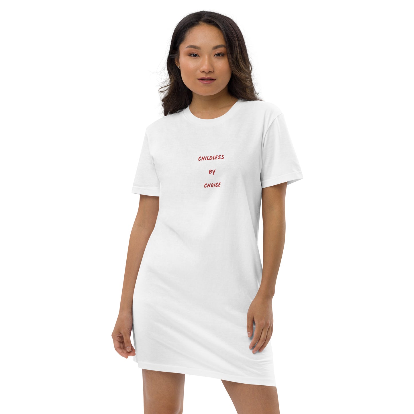 Childless By Choice Embroidered T-Shirt Dress
