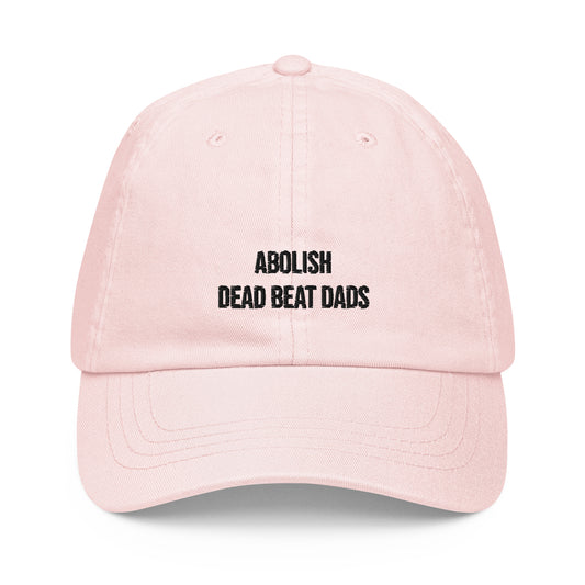 Abolish Dead Beat Dad's Pastel Embroidered Cap