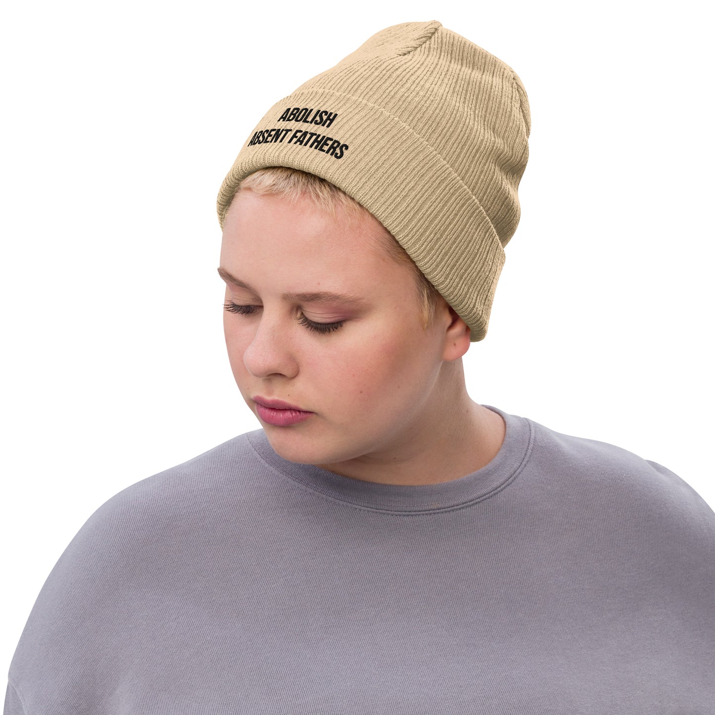 Abolish Absent Fathers Unisex Embroidered Beanie