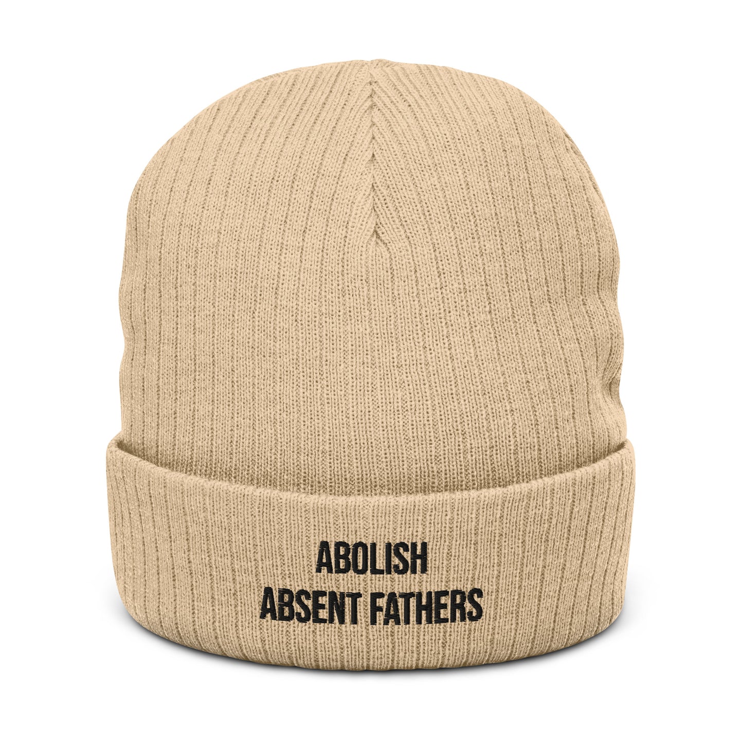 Abolish Absent Fathers Unisex Embroidered Beanie
