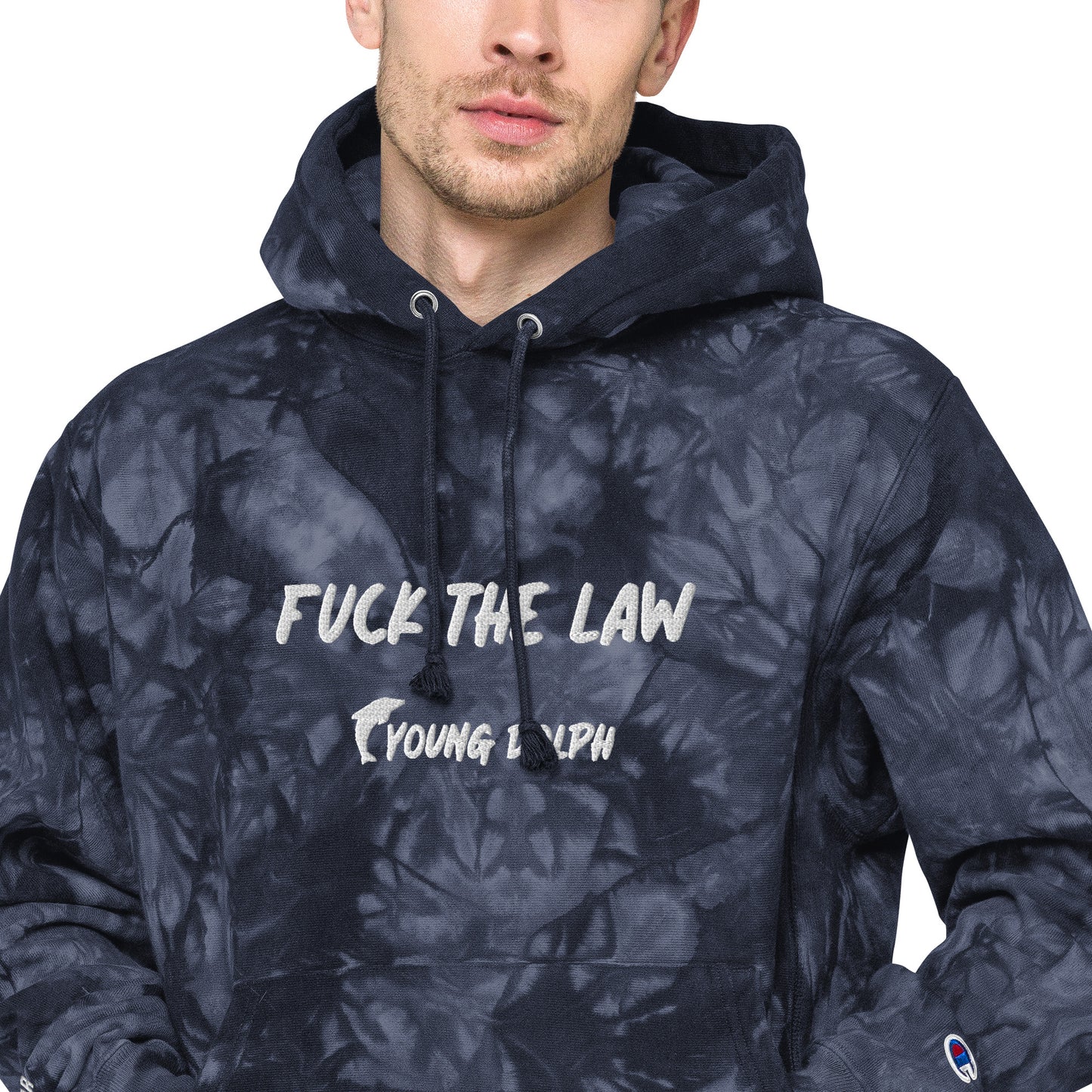 Fuck The Law Young Dolph Embroidered Unisex Tie-Dye Hoodie