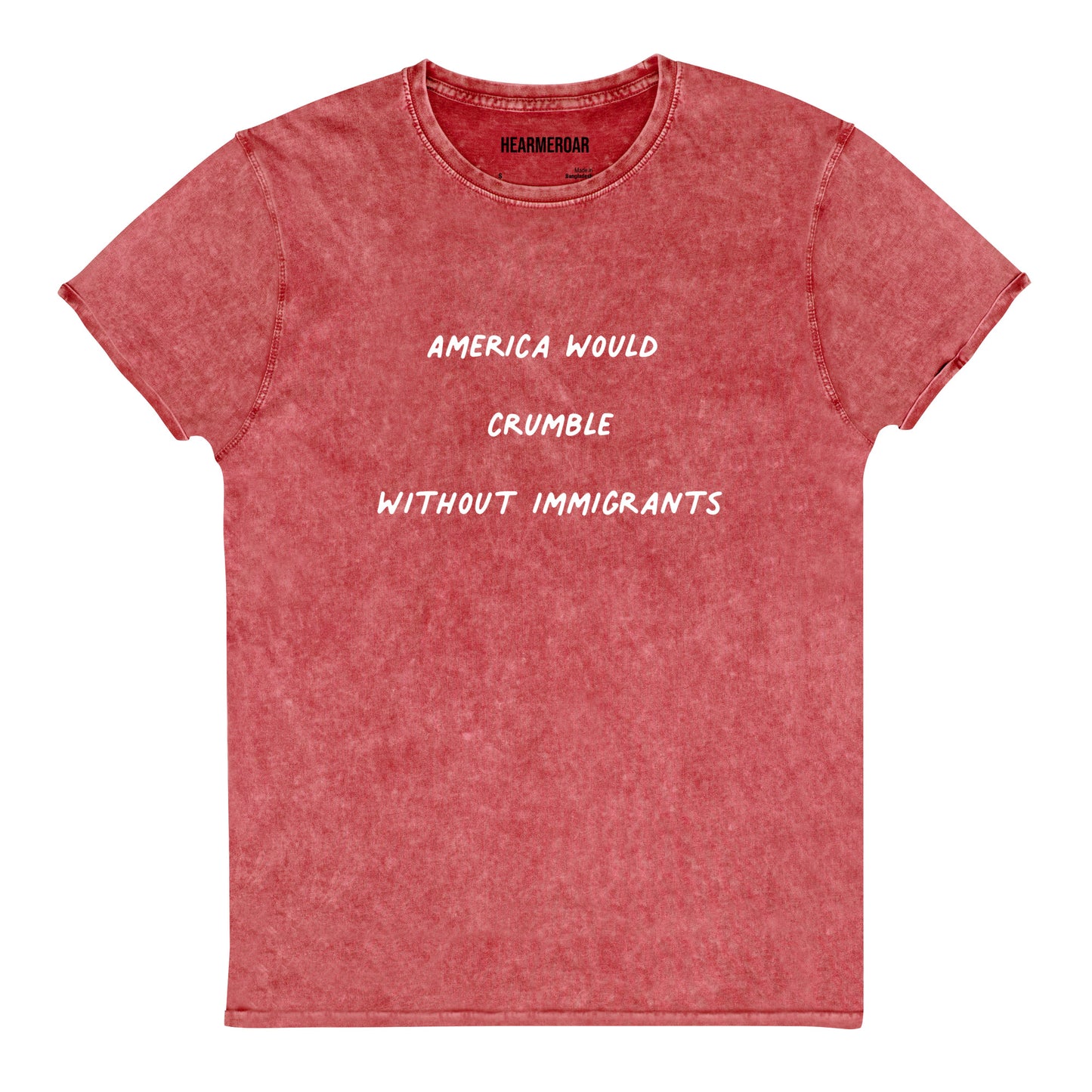 Америка б розвалилася без іммігрантів Джинсова футболка унісекс