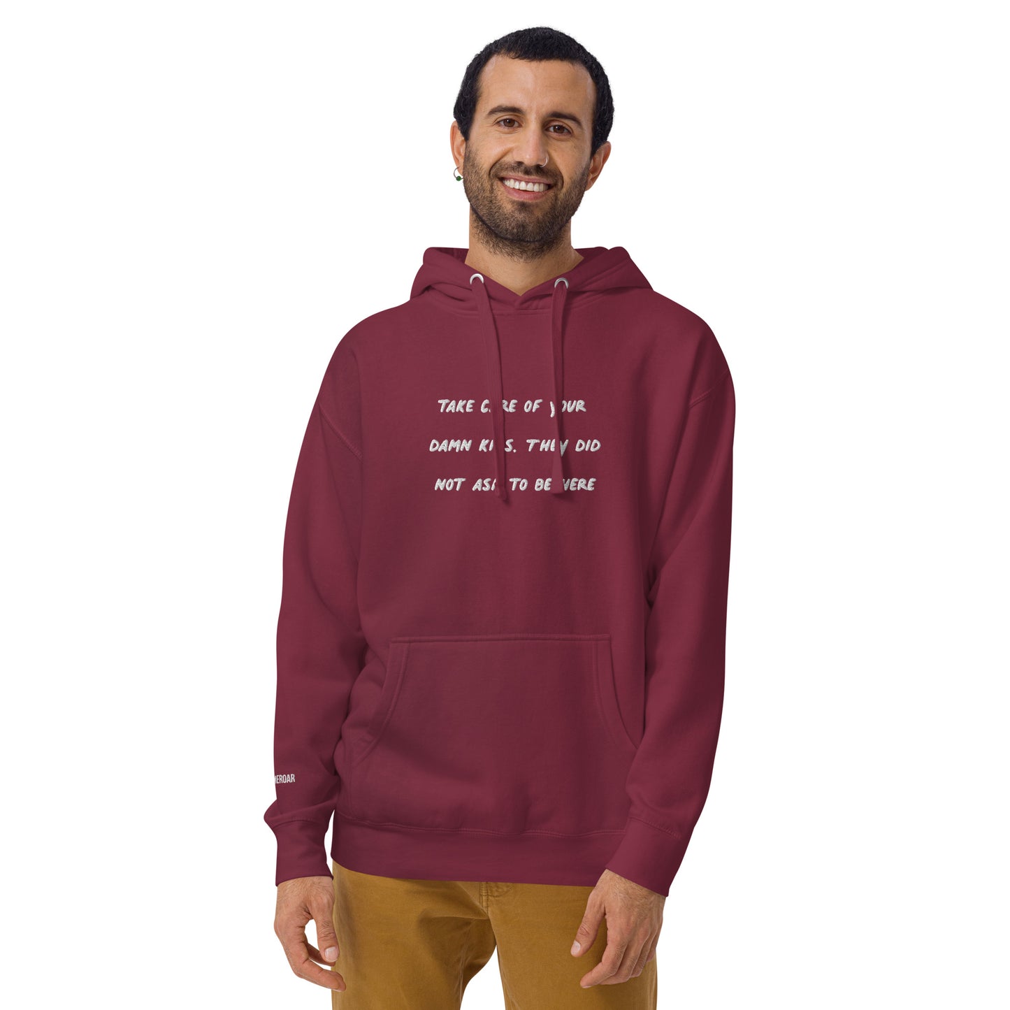 Take Care Of Your Damn Kids Embroidered Unisex Hoodie