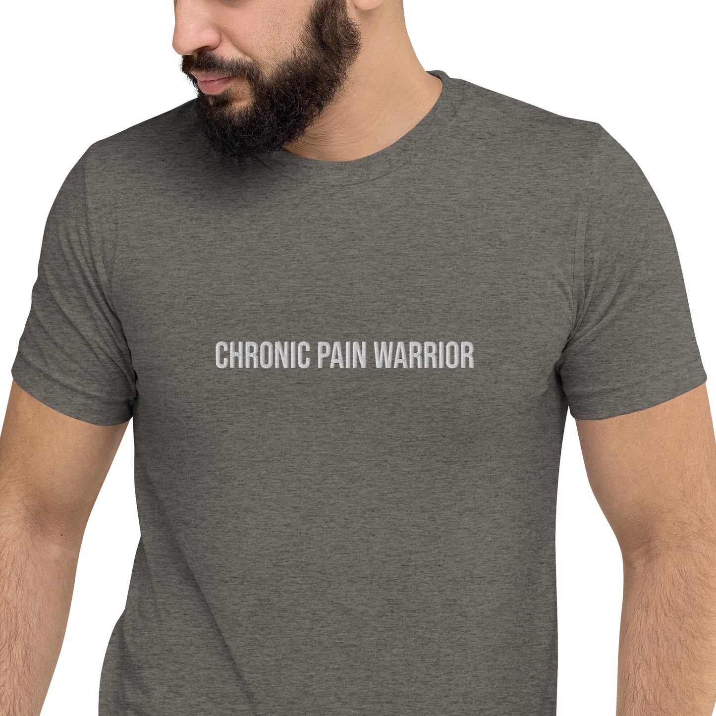 Футболка унісекс з вишивкою Chronic Pain Warrior / Just because I Carry It Well
