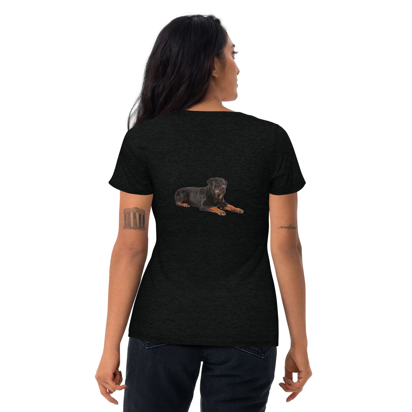 My Rottweiler Is Not Aggressive Embroidered Unisex T-Shirt