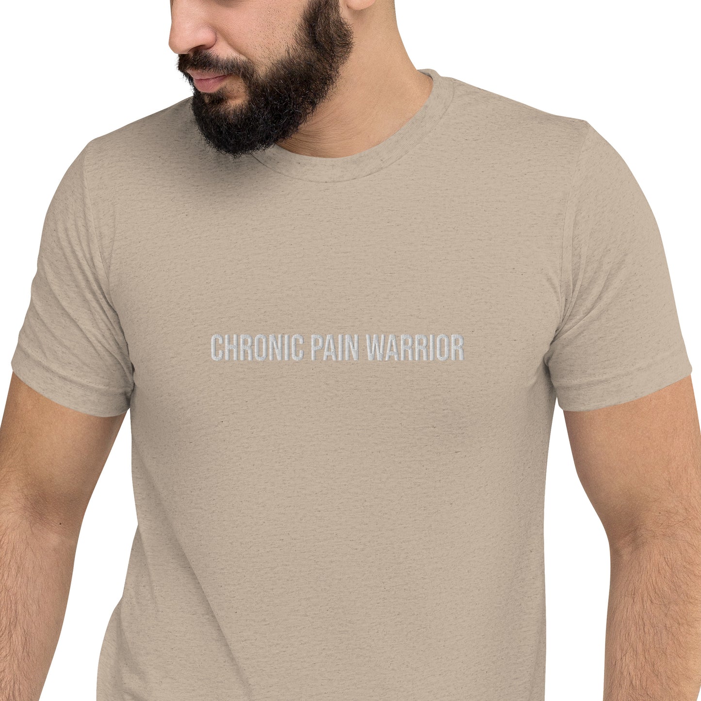 Футболка унісекс з вишивкою Chronic Pain Warrior / Just because I Carry It Well